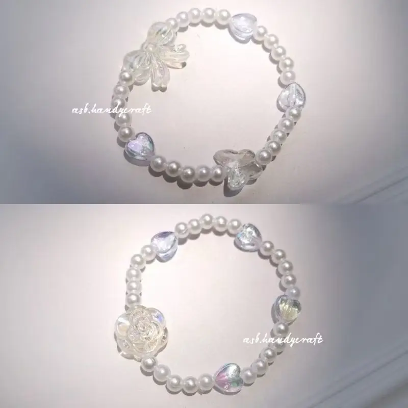 ￼[GMMK 038] ASB - [1Pcs] Gelang Mutiara Karakter Clear Round Premium