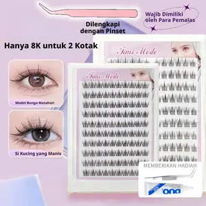 BBulu Mata 3 Langkah - Praktis Banget! Sudah termasuk Lem + Penjepit. Cocok untuk pemula!