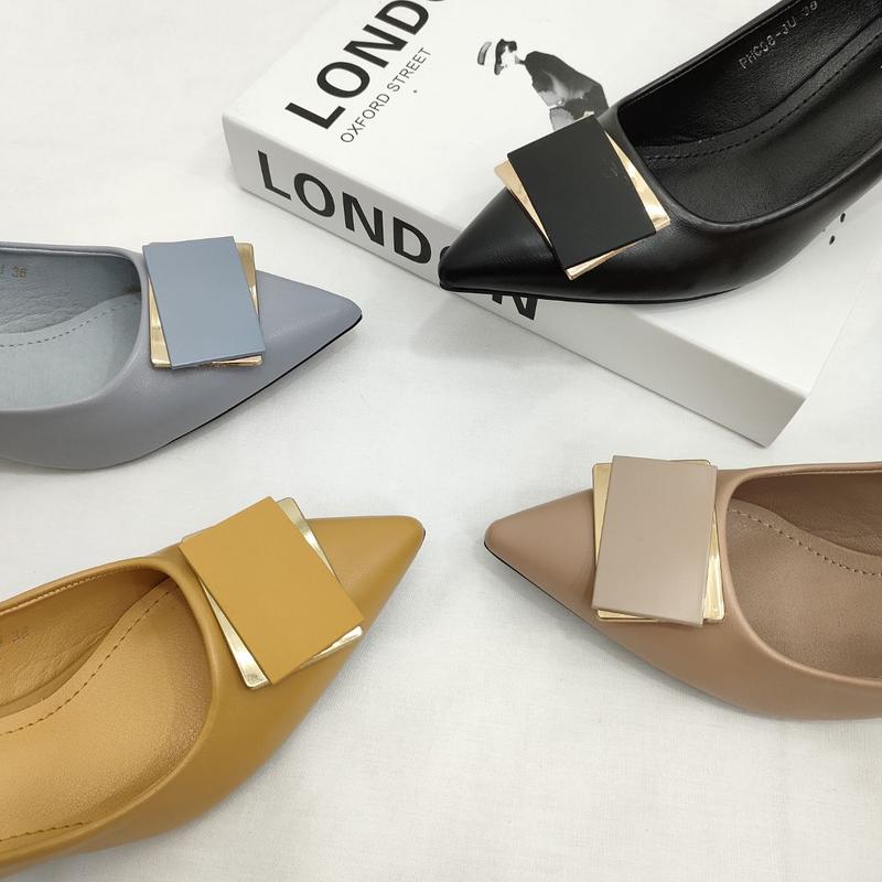 Simoncelli Sepatu Wanita Heels 5 Cm Sepatu Kerja Kuliah Kondangan Heels Kerja Pesta Hitam Khaki Elegant Import PHC98-JU Shoes 5