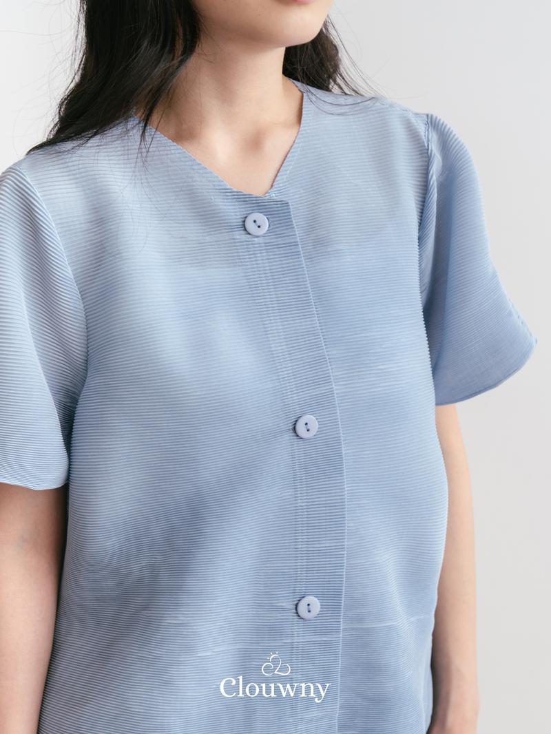 Product Introduction of Clouwny Arya Basic Pleats Top Atasan Wanita Premium Pleats Fit to XL Baju Cewek Dewasa Casual 12