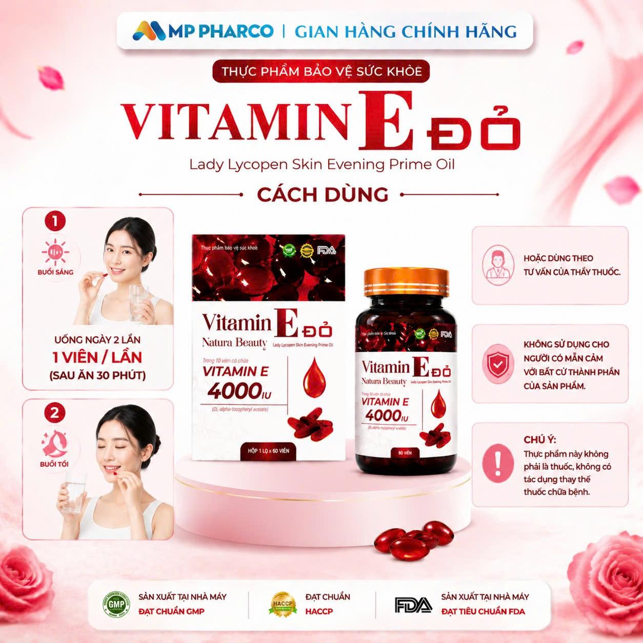 Bộ viên uống làm đẹp từ gốc, gồm(TPBVSK Vitamin C Pluzz 60 viên và TPBVSK Vitamin E Đỏ 60 viên, TPBVSK HOÀN XUÂN BV 60 viên)MP02g