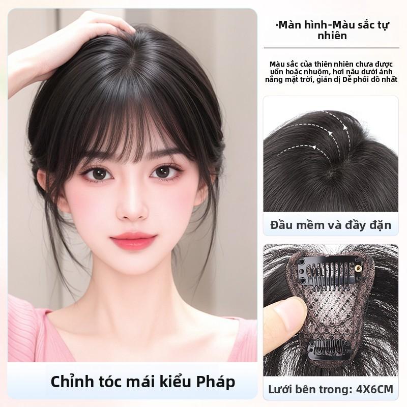  Tóc giả mái thưa nữ nâng cấp tóc giả số 266 phù hợp với phụ nữ bị hói nhẹ và trung bình có thể che đi tình trạng hói và tóc bạc tóc thật chất lượng cao 