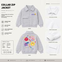Gambar WGUD'S KIDS Collar Zip Jacket Anak Hoho Jump Poly Fleece Umur 4-15 Tahun Unisex Laki-Laki & Perempuan | JacketWanita - Hitam, M (4-6 Thn) dari WGuds Kids Kota Administrasi Jakarta Barat 3 Tokopedia