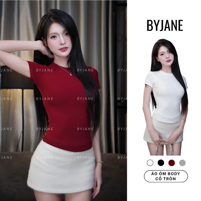 Áo Thắt Eo Ôm BYJANE cotton Trơn Women S M L XL XXL-315