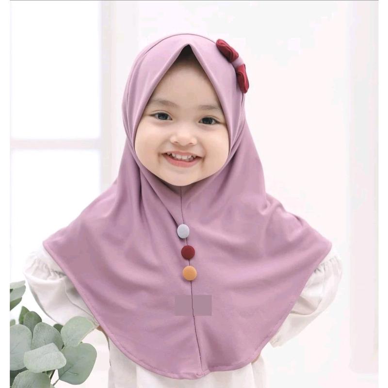 KERUDUNG ANAK MOTIF BELLA PITTA Jilbab ANAK INSTAN TERBARU Muslim Nyaman cantik Jilbab 1-3 tahun 1