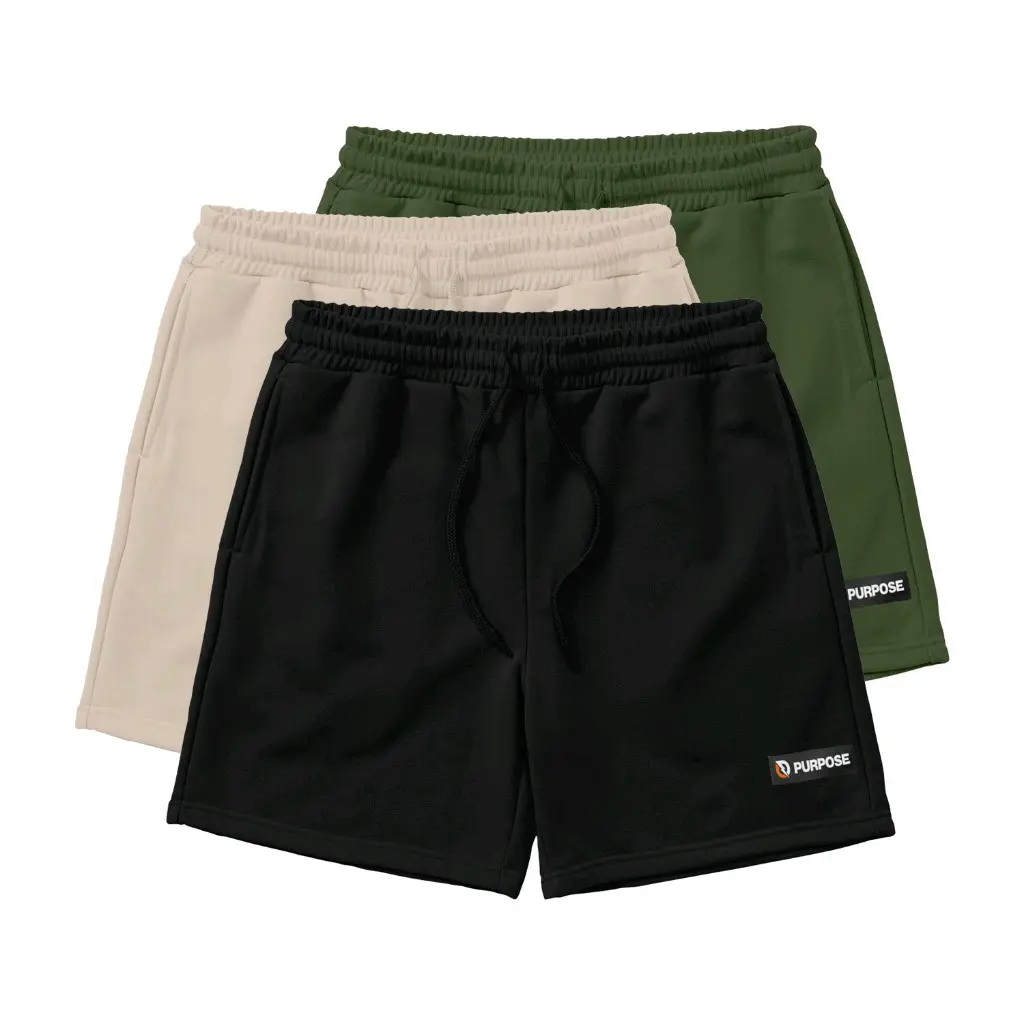 Celana Pendek Boardshort Matt Fleece Lembut untuk Pria - Dewasa, Pant, Santai, Katun, Surfing, Boxer, Wanita, Distro, Hitam Nyaman Unisex