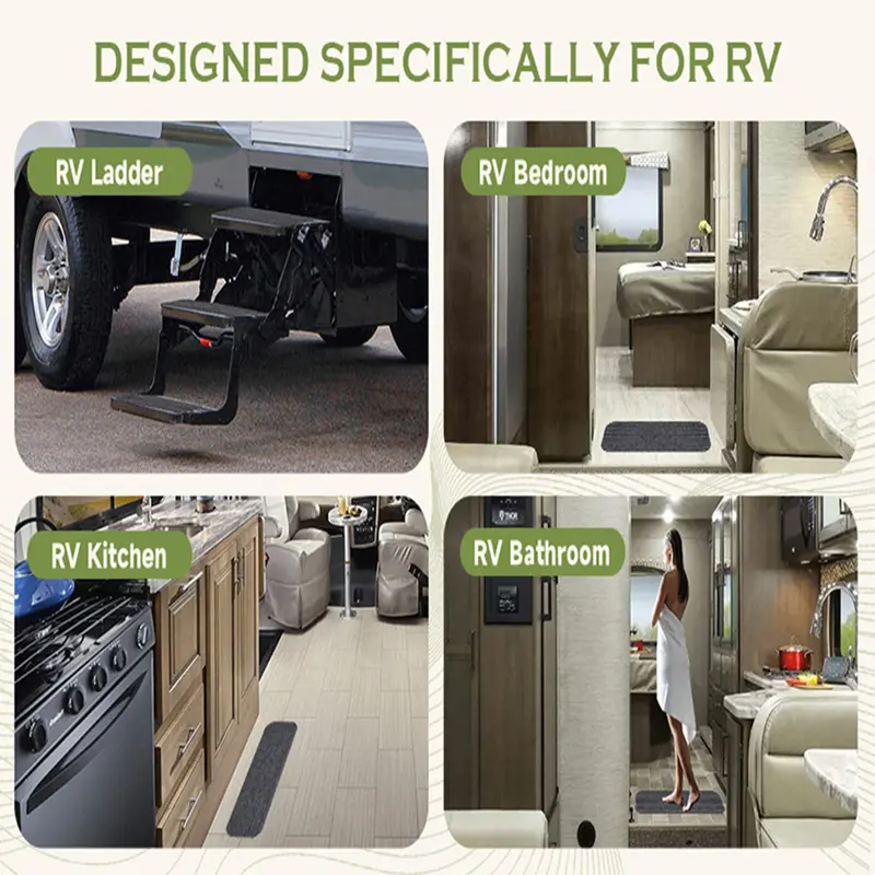 RV Step Covers RV Stair Covers RV Accessories Non Slip Camper Step Covers RV Step Rug Waterproof Essential RV Step Carpet 4