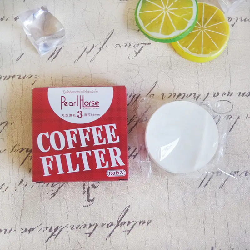 Giấy Lọc Cà Phê Tròn, 100 Cái, Bình Moka, Máy Pha Cà Phê, Dụng Cụ Lọc Số 3 / Số 6 6