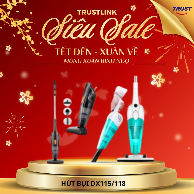 (live) Máy hút bụi cầm tay Deerma DX118C (Xanh) / DX115C ( Đen) gia đình gia dụng 3 in1 đa năng 600W