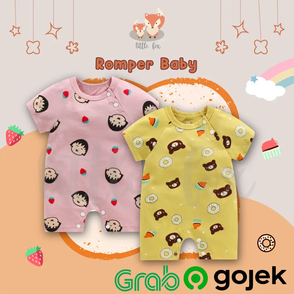 0-1 TAHUN JUMPER / ROMPER KODOK / BAJU BAYI PANJANG / BABY NEWBORN LUCU MOTIF KARAKTER