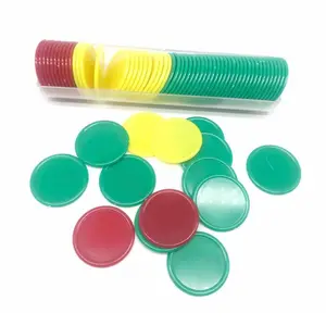 Minicart Mahjong Chip Koin Chip Polos isi 66 pcs