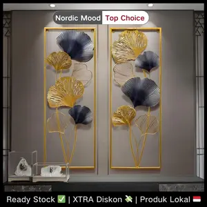 [TERLARIS]Wall Decor Hiasan Dinding Aesthetic Metal Bahan Metal Nordic Dinding Frame Dinding New Long Big Wall Decor pernak-pernik ruang tamu