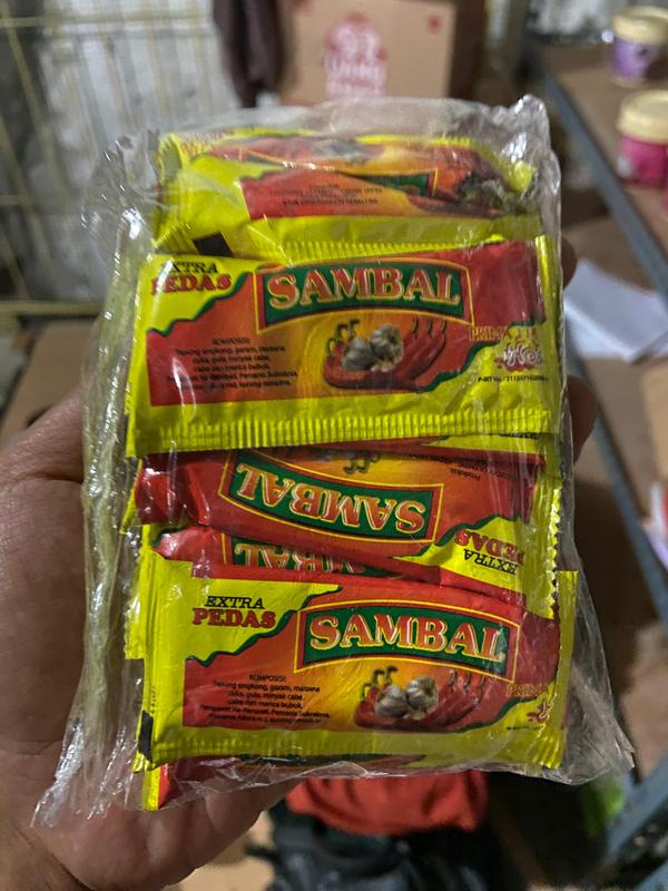 [KUNING] Sachet Saus Sambal Pedas 1 Pack Isi 25 Pcs Saos Tomat Praktis 3