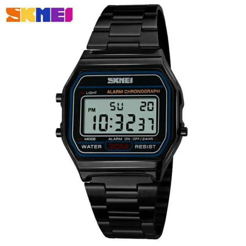 Jam Tangan Wanita Digital SKMEI 1123 Stainless Steel Anti Air 30 Meter Original 7