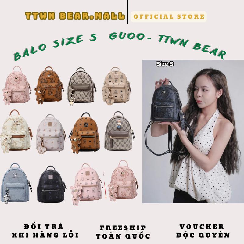 HỎA TỐC HCM Balo Size S Guoo - Balo Nữ Thời Trang Chính Hãng Mới Nhất Chất Liệu Da PU & Vải Dệt Kiểu Đeo Vai & Đeo Chéo Phù Hợp Mọi Lứa Tuổi