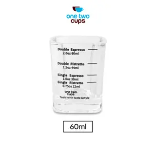 One Two Cups Gelas Kopi Espresso Shot Glass Coffee Mug Cup 60ml - MD20