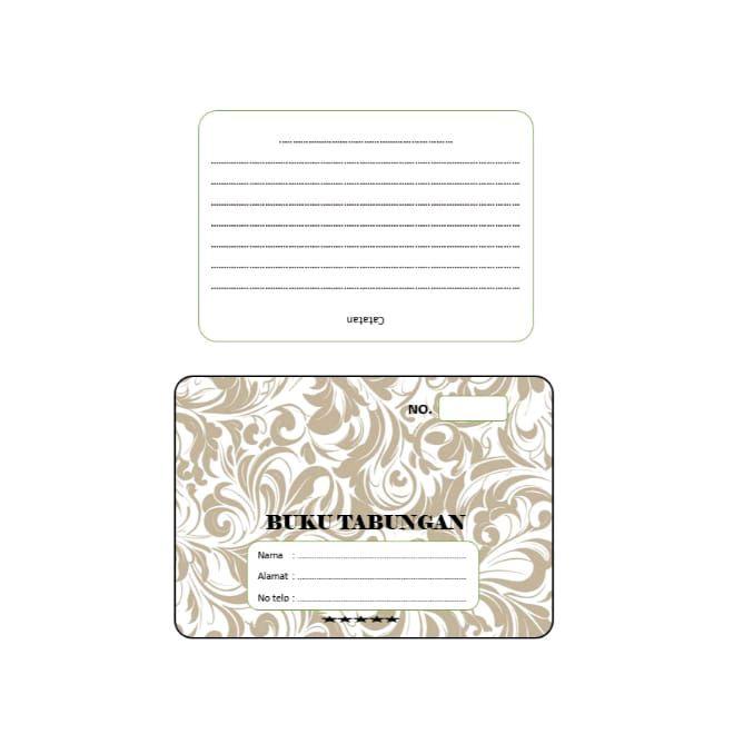 Buku tabungan batik 1 pak (10 buku) 20 hal. Buku tabungan simpel ...