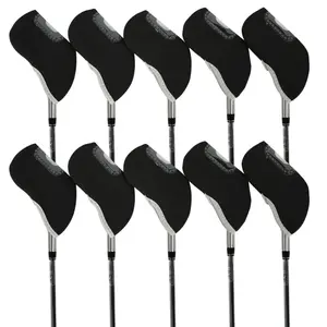 10 Pcs Golf Club Iron Head Protector Golf Iron Head Covers Set Iron