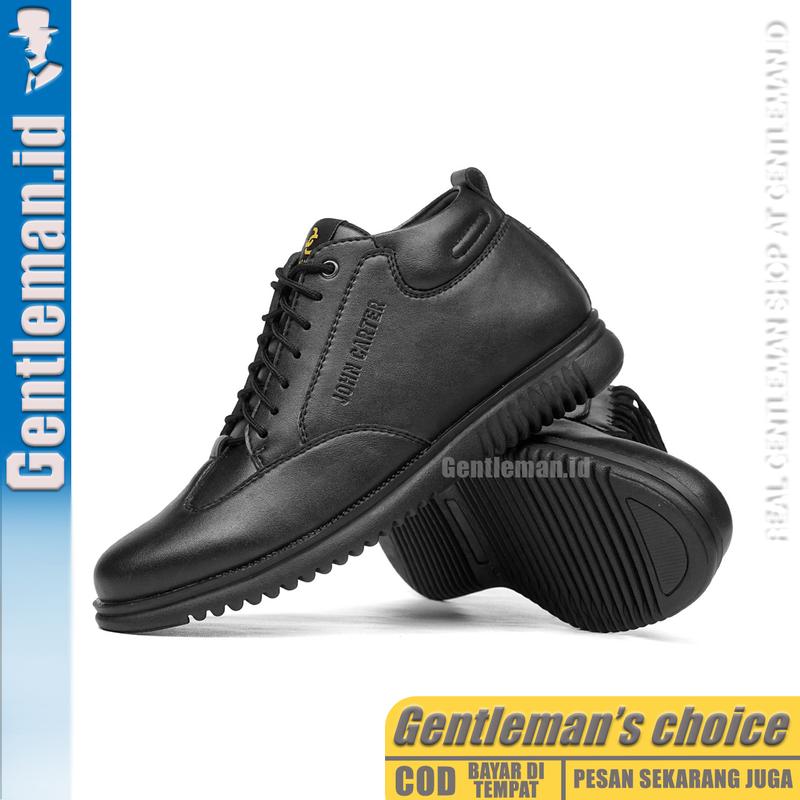 GENTLEMAN Dominic Sepatu Pria Hitam Casual Keren Shoes Sneakers 5