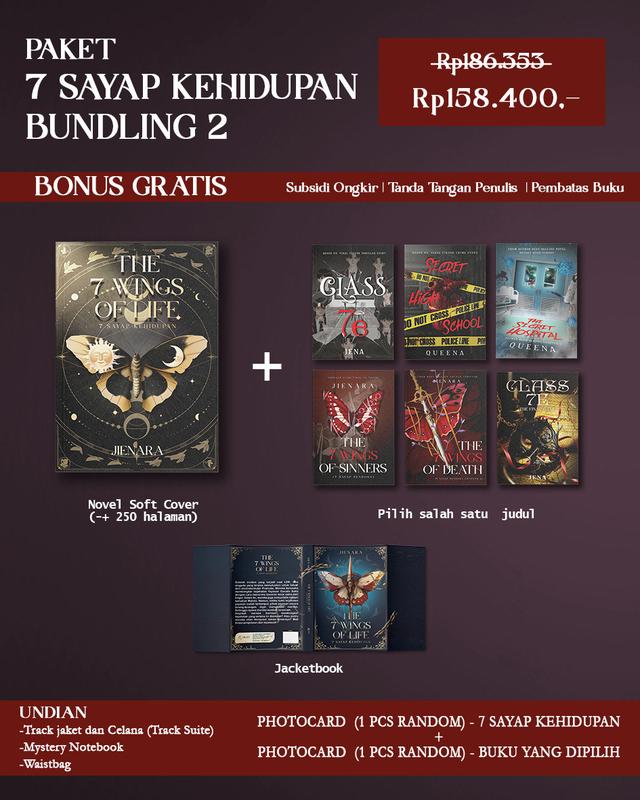 Novel 7 SAYAP KEHIDUPAN - THE 7 WINGS OF LIFE - Jienara - Penerbit Akad 2
