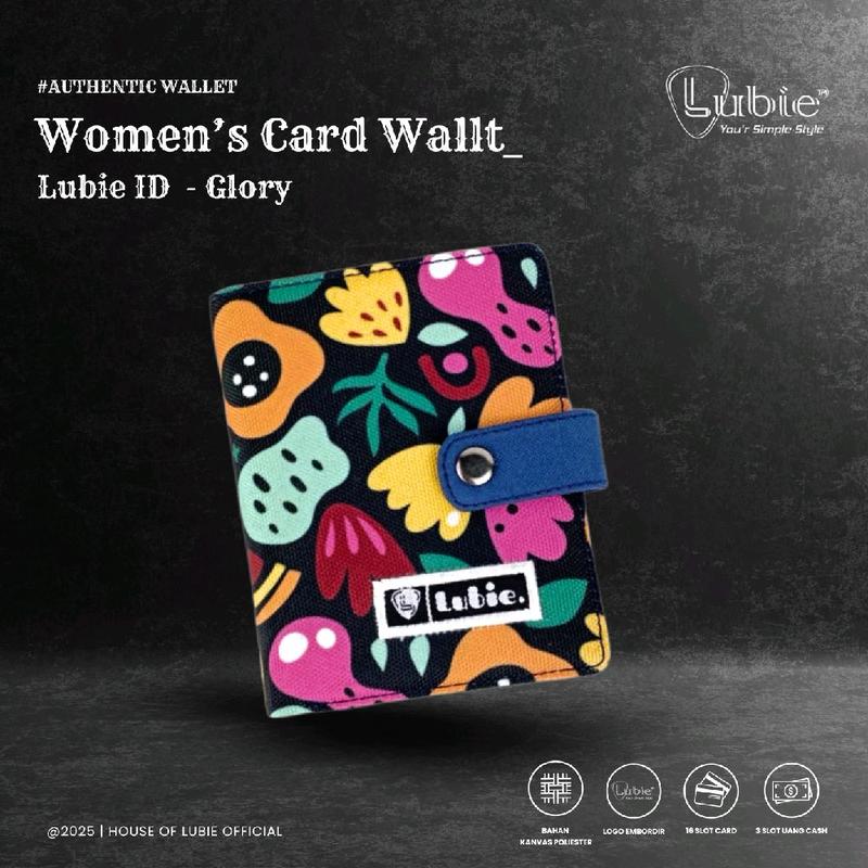 LUBIE Dompet Cewek dompet kanvas bahan premium |  Dompet Kartu Viral | Glory Wanita 1