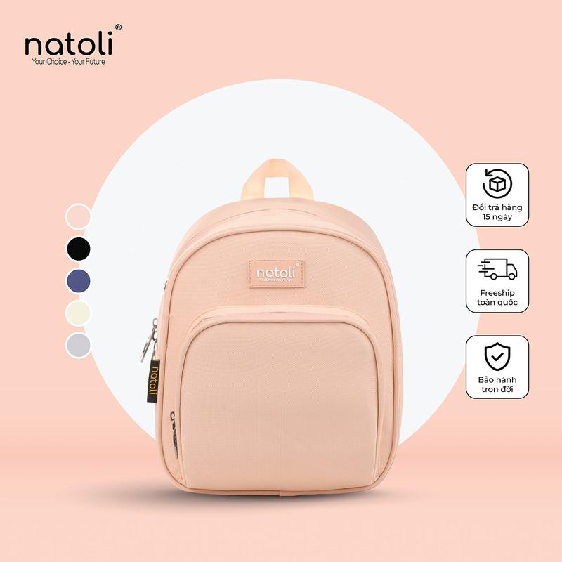 Balo mini nữ Thương hiệu NATOLI, nhỏ gọn chống nước cao cấp BST Sweetie Pie Backpack B6