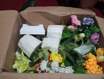 Product Review of paket 1 lusin 12 pcs bunga plastik mini.ornamen bunga dekorasi rumah model RANDOM Vas Buah from m**r 2