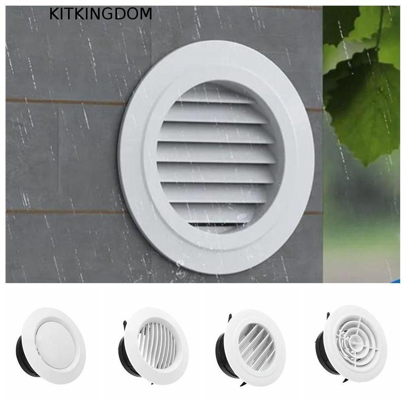 Hệ thống thoát khí trong lành Có thể điều chỉnh Van xả khí tròn 75-200mm Trắng…