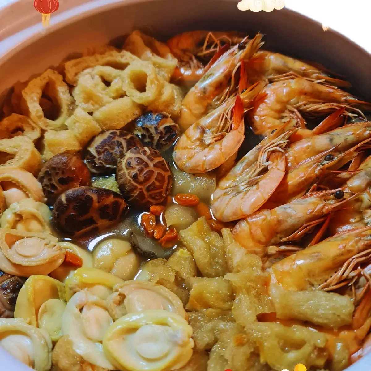 Chinese New Year Pen Cai with Fresh Seafood - Perfect for Celebrations