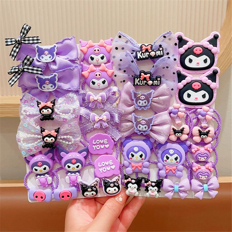 Ikat Rambut Getah Regangan Tinggi Kuromi, Set Comel 18pcs, Untuk ...