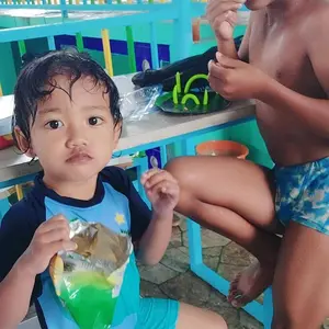 Baju Renang Anak Bayi Karakter Dinosaurus untuk anak laki-laki umur 1-10 tahun Pink Perempuan