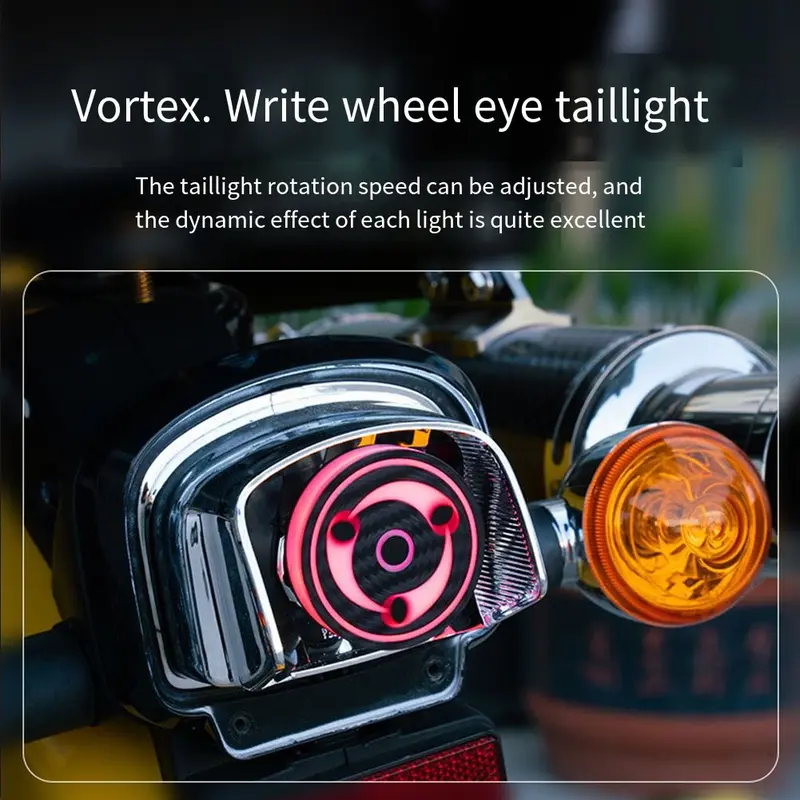 Mặt Led Xoay Sharingan, Có Vòng Đèn Cầu Chéo 3D, Thích Hợp Cho Xe Điện, Xe Máy Và Ô Tô, Vận Chuyển Trong Vòng 24 Giờ 8