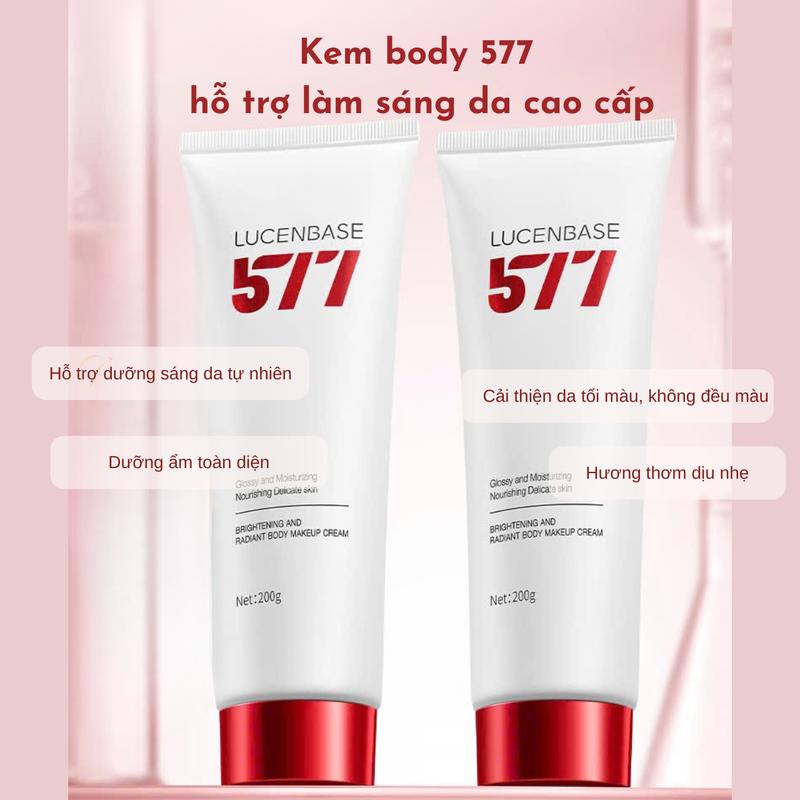 Kem Dưỡng Trắng Body 2in1 Lucenbase – Nâng Tone Với Hoạt Chất Dưỡng Sáng 577 Thế Hệ Mới 200g