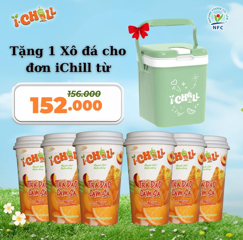 [COMBO 6 LY] iChill Trà Đào Cam Sả Nước Thanh Nhiệt Sấy Thăng Hoa Từ Trái Cây Tự Nhiên