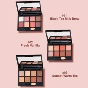 Eyeshadow Palette 8 Warna Glitter Matte High Pigmented Waterproof Tahan Lama Riasan Mata Korean Look Pesta Glamour Shiny Eye Makeup LA255