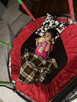 Product Review of Trampoline for Kids JUMP 55 inch Mainan Lompat Trampolin Fitness Playground Indoor Outdoor Jumper Bouncer MUKITA BY BLW from y**🏻 1
