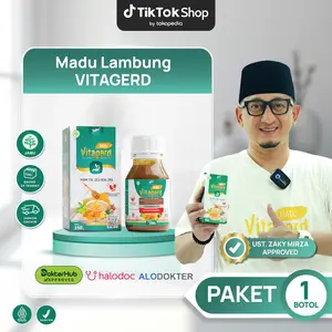 Vitagerd Madu Herbal - Redakan Anxiety Gerd, Asam Lambung, Mual Muntah dan Maag | BPOM & HALAL MUI