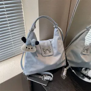 Tas 2 in 1 Shoulder Bag & Ransel Kupu-Kupu Tas Bahu Wanita Korean Style Tas Ransel Berkapasitas Besar Fashion Sling Bag Backpack