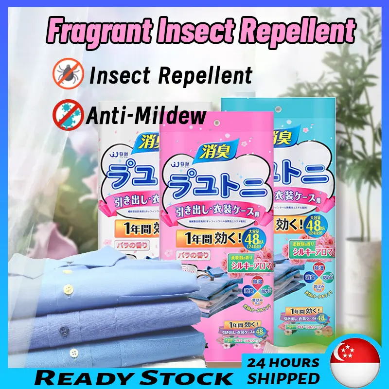 SG [READY STOCK] 48PCS Loset Moth Ball Wardrobe Fragrant Mildew Insect Moisture Odor Repellent Wardrobe Dehumidifier dehumidifier moisture absorber