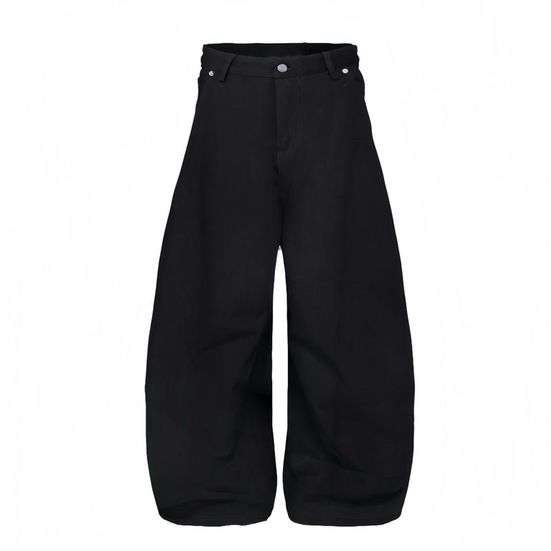 SILENT PROJECTS | SILENT FLARED DENIM WASHED PANTS/ WASHED 14.3OZ /BLACK