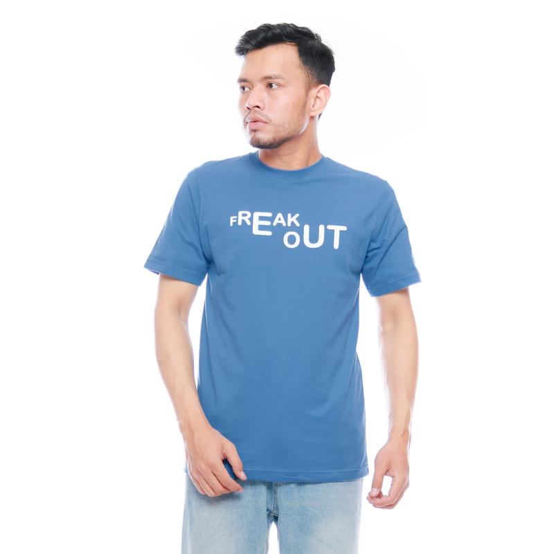 Product Introduction of Freakout T-shirt Kaos Unisex Reguler-Big Size Jumbo M-L-XL-2XL-3XL-4XL Cotton Combed 24s Distro Pria Warna Steel Blue Abu Baju Nyaman Sablon Katun Pendek Panjang Stiker 23