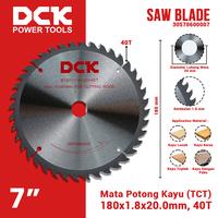 Gambar DCK Saw Blade (TCT) 7 Inci / Mata Potong Kayu 180 mm dari DCK Power Tools Indonesia Kota Administrasi Jakarta Barat 3 Tokopedia