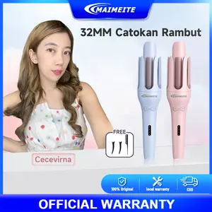 { PAYDAY CECE VIRNA } MAIMEITE X CECEVIRNA Catokan Rambut Ceramics 32mm catok curly otomatis Curly Rambut Curling Iron Ion negatif hair curle