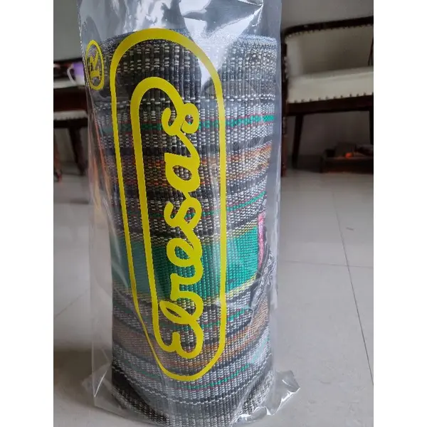 Karpet Tikar Tenun Lipat NEW ELRESAS Super Premium Biru Hijau