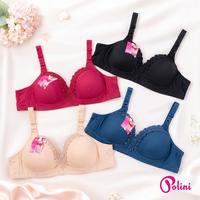 Gambar Polini - 1Pcs Bra Wanita Size Besar Cup B / Warna Dikirim Random / Tanpa Kawat Kait 3 Bh 666 - 46 dari Lady's House Kota Administrasi Jakarta Barat 2 Tokopedia