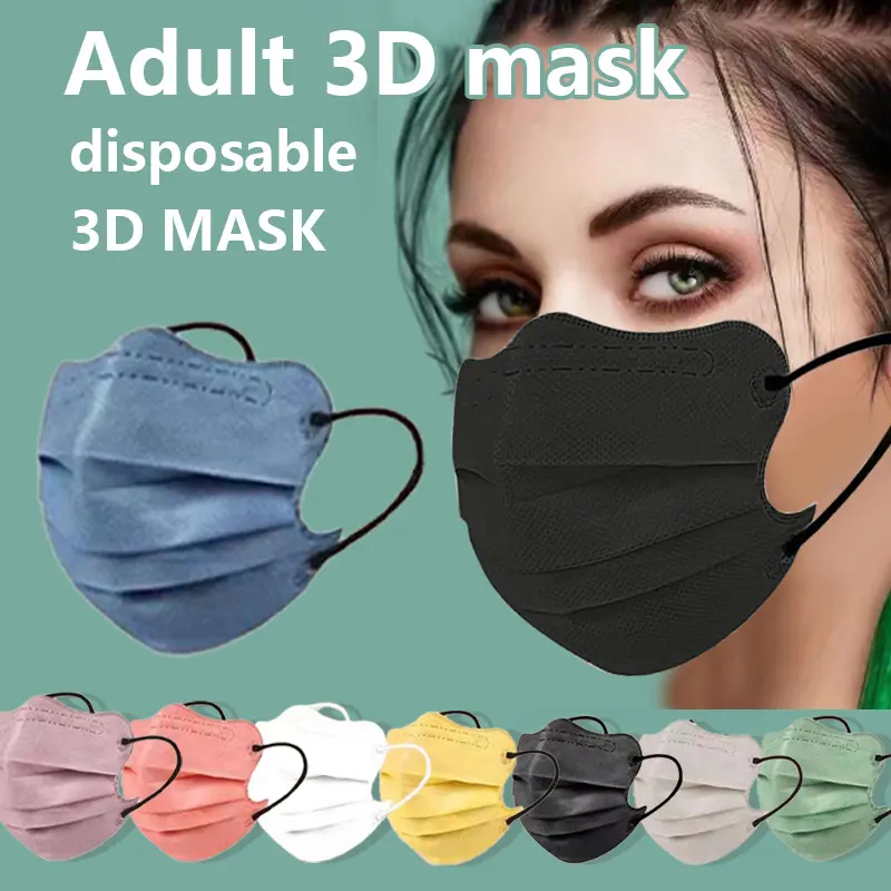 Ready Butterfly V Mask Morandi Adult face Mask 3d MASK 50pcs Wave Mask fashion adult Duckbill Mask