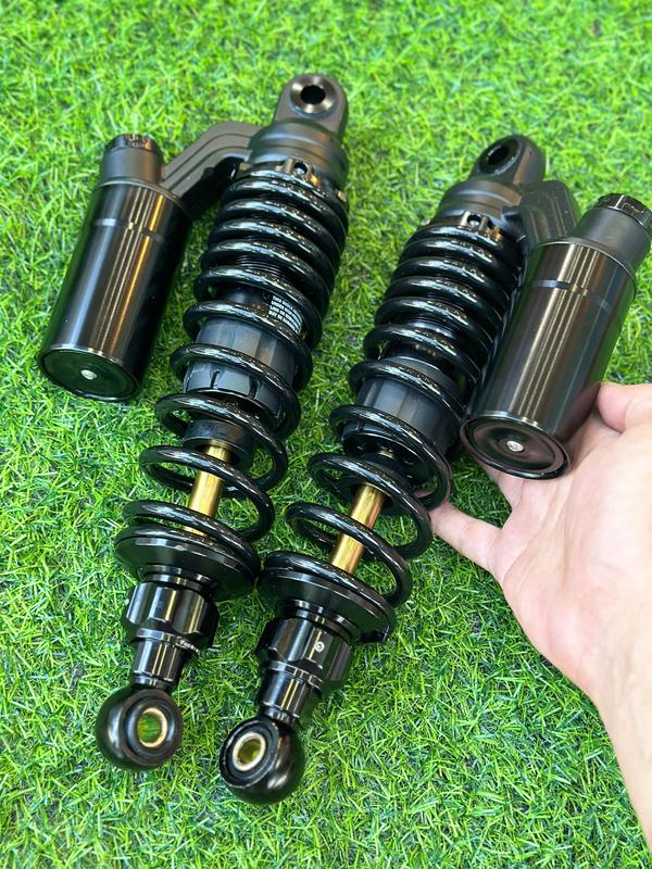 Phuộc Bình Dầu Mod ĐEN TY VÀNG, Ô LONG - BÌNH DẦU 280MM GẮN cho Sirius, Wave, Dream - Tải nặng 250kg. Lò Xo Cứng Phụ Tùng Phụ Kiện