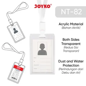 Name Tag Tanda Pengenal Gantungan Kartu Nama Joyko NT-82