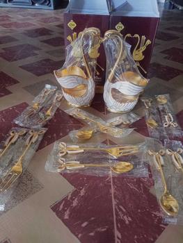 Product Review of Tempat Sendok Garpu Angsa Set Cutlery Holder Wadah Peralatan Makan Mewah Estetik Kitchenware pras man an from V**h 1