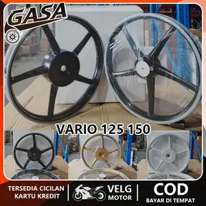 VELG PALANG Sanca RING 17 Untuk Click Vario 125/150, Pcx 150 Old Velg Racing Ukuran Set 140*17 160*17 PNP TANPA MODIF Warna Putih / White